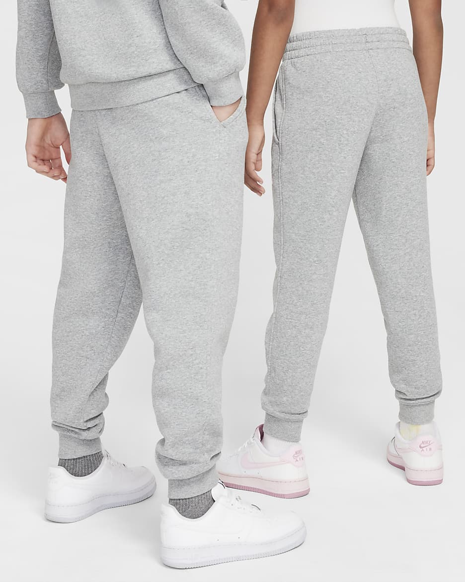 Grey nike club joggers hotsell